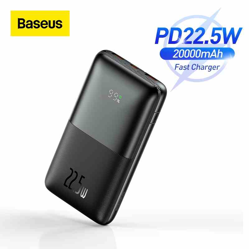 [Mã ELBMO2 giảm 12% đơn 500K] BASEUS Pin Sạc Dự Phòng 20000mAh PD 22.5W 3 Cổng Sạc Nhanh Cho iPhone xiaomi Huawei