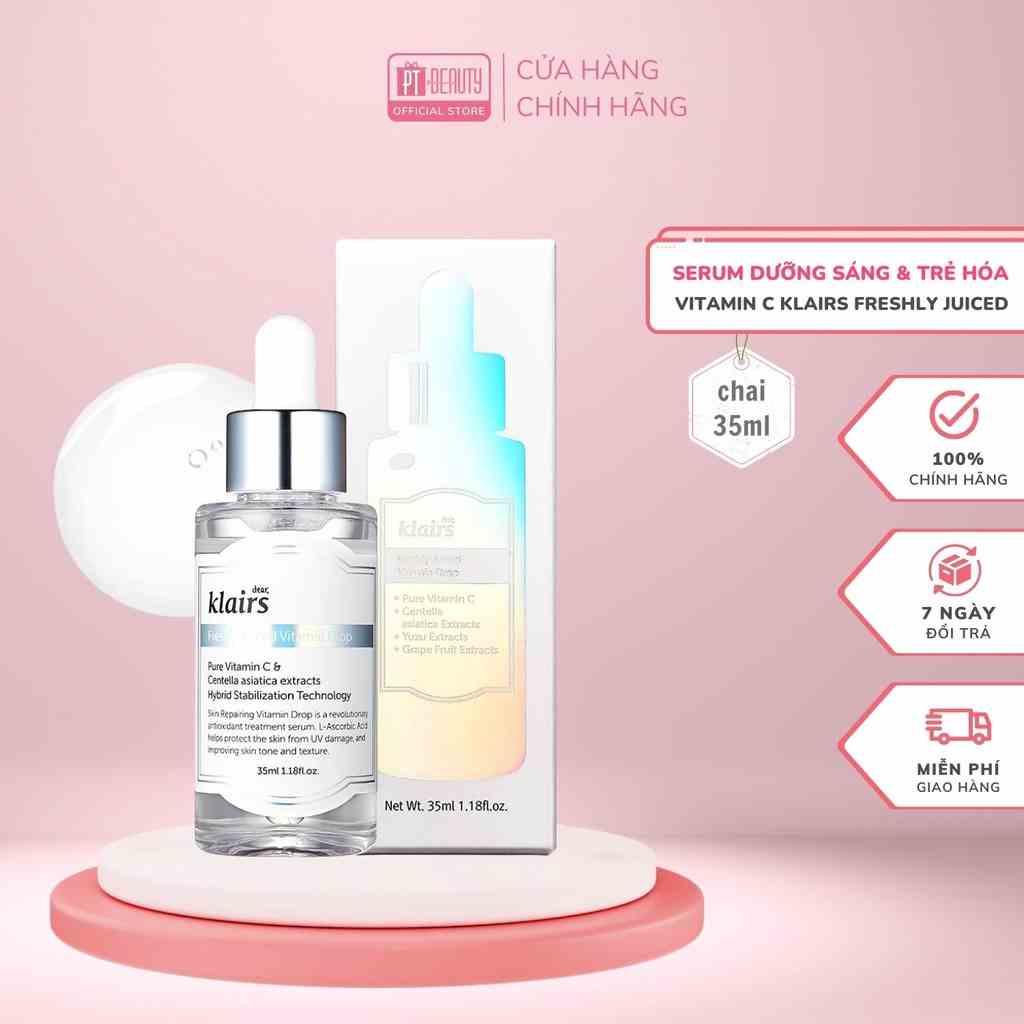 [Mã BMLTB200 giảm đến 100K đơn 499K] Tinh chất dưỡng sáng và trẻ hóa da Dear Klairs Freshly Juiced Vitamin Drop 35ml