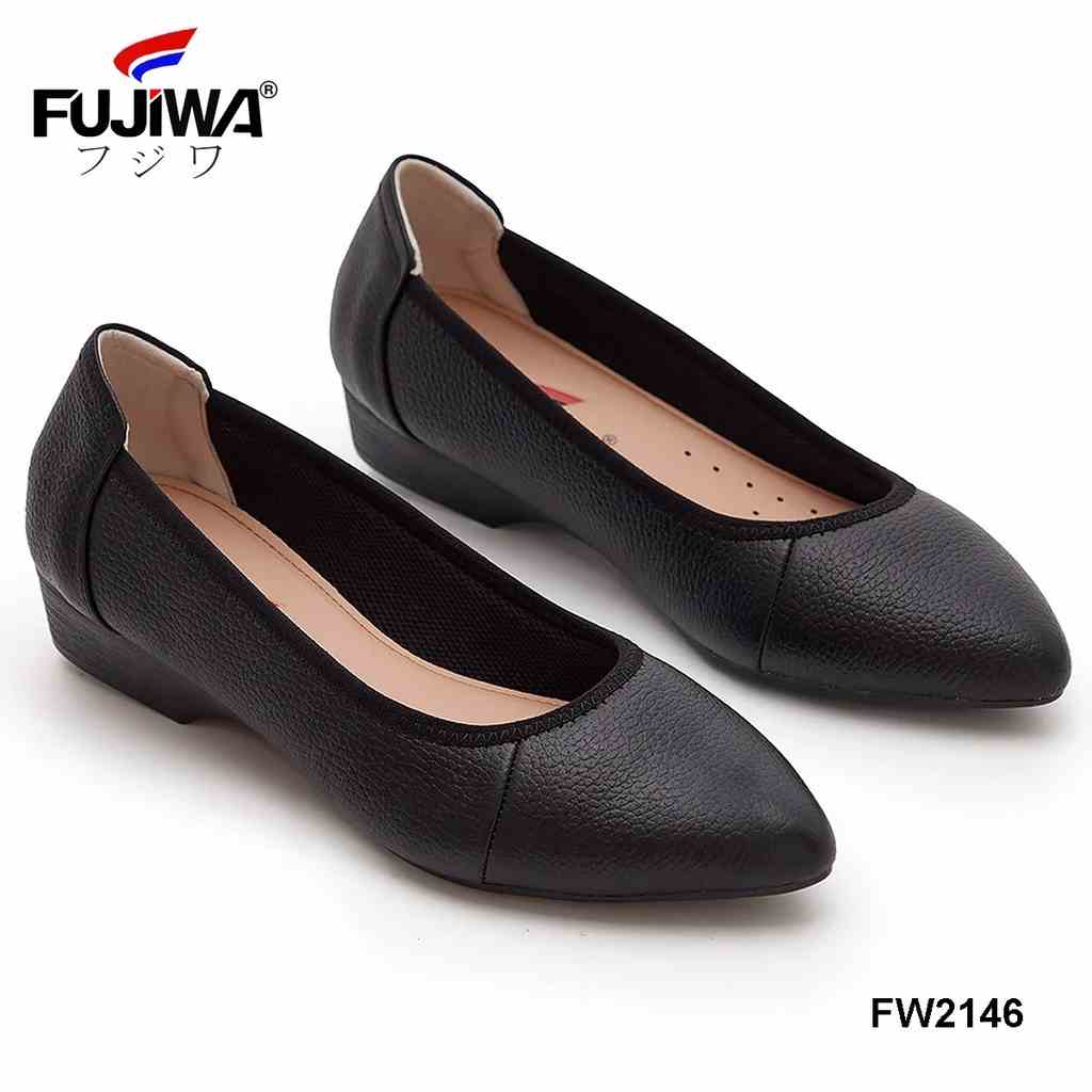 Giày Nữ Da Bò FUJIWA - FW2146. Da Thật Cao Cấp. Được Đóng Thủ Công (Handmade). Đế Cao 2 Cm. Size: 35, 36, 37, 38, 39, 40