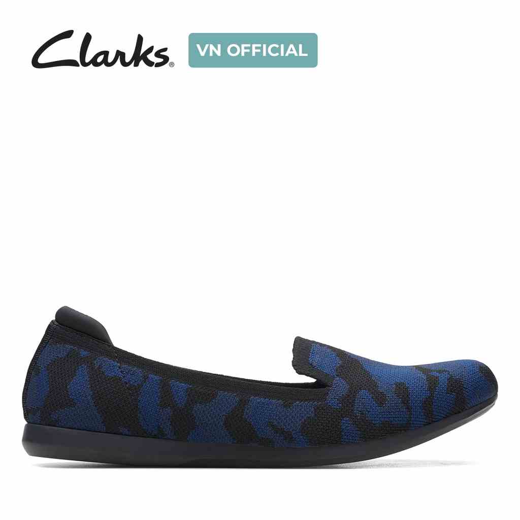 [Mã BMLTA35 giảm đến 35K đơn 99K] Giày búp bê nữ CLARKS màu Xanh camo