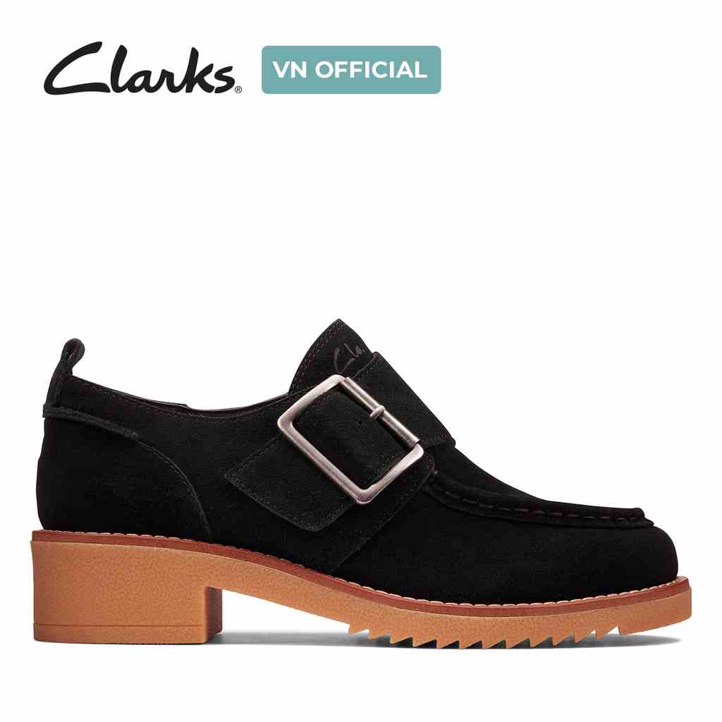 [Mã BMLTA35 giảm đến 35K đơn 99K] Giày Cao Gót Nữ CLARKS Eden Mid Monk Màu Đen