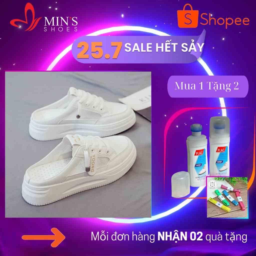 (MUA 1 TẶNG 2 - DUY NHẤT 25-27/07) Mins Shoes - Sục Thể Thao Cao Cấp TT160