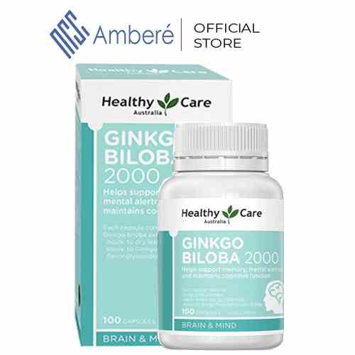 Viên uống bổ não Healthy Care Ginkgo Biloba 100 viên