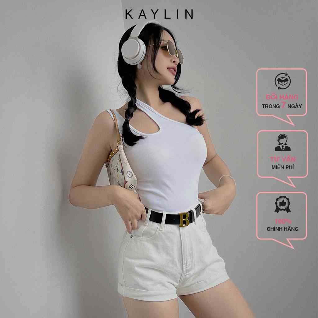 Áo thun nữ kiểu khoét vai phong cách KAYLIN - N1761