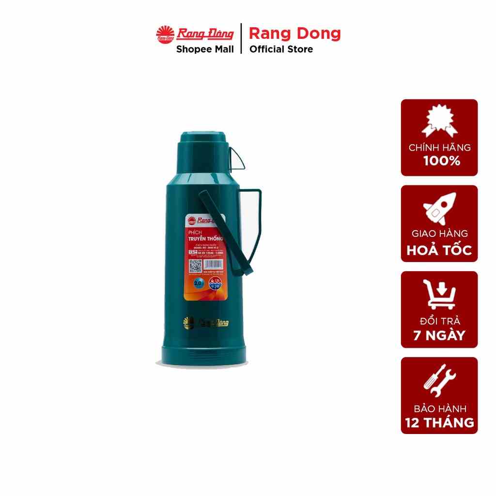 [Mã BMLT35 giảm đến 35K đơn 99K] Phích đựng nước nóng giữ nhiệt dung tích 2 lít cao cấp Rạng Đông (Model: RD 2035 N1.E)