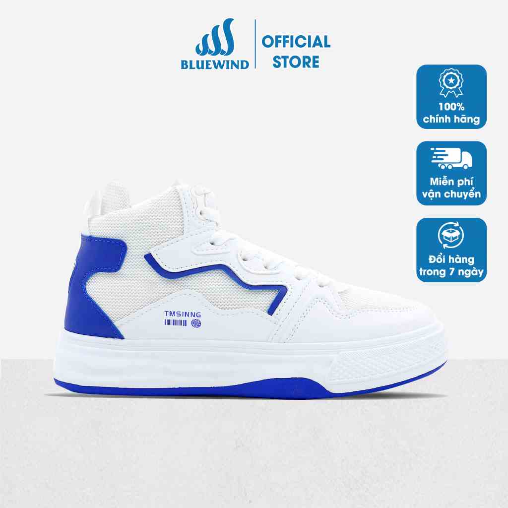 Giày Sneaker Nữ Cổ Cao BLUEWIND Đế Mềm Tôn dáng, Giày Thể Thao Nữ Dáng Hàn Quốc 68841