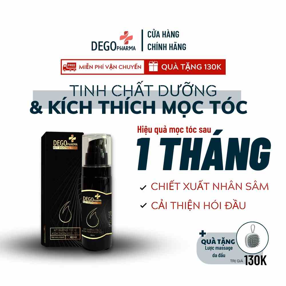 Tinh chất mọc tóc Dego Pharma 60ml - phục hồi tóc hư tổn, giảm gãy rụng nhanh, giảm hói đầu, dưỡng tóc mềm mượt