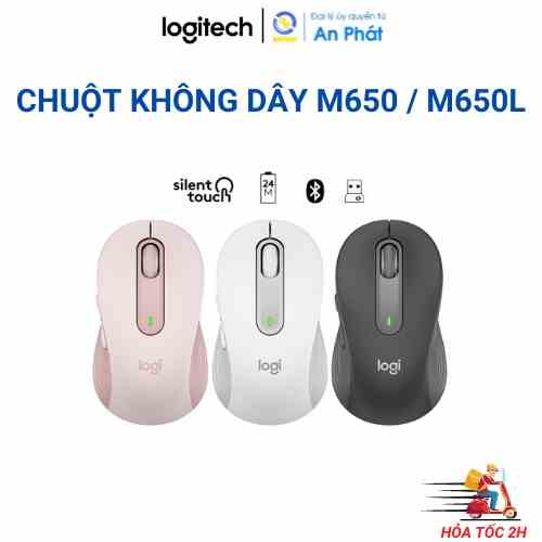 [Mã ELCL7 giảm 7% đơn 300K] Chuột không dây Logitech M650 Signature - hàng chính hãng