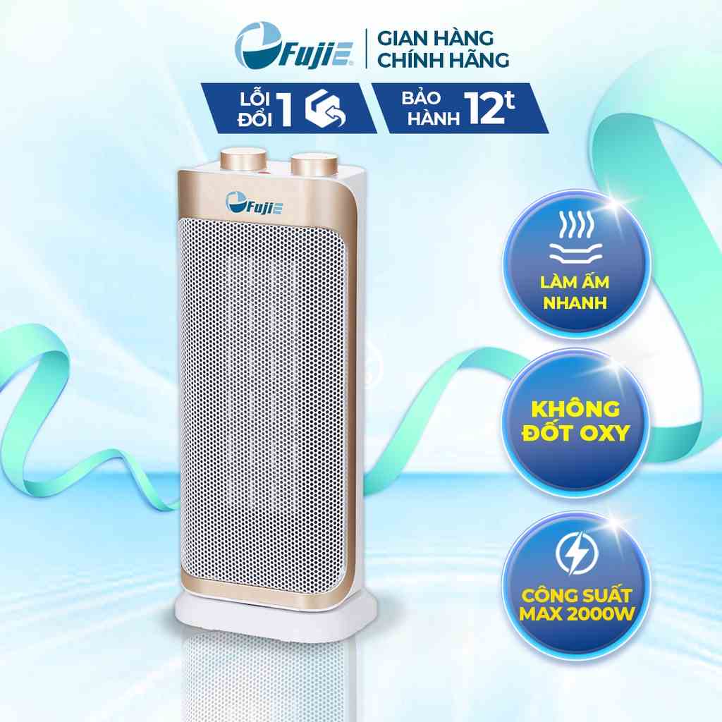 Máy sưởi gốm Ceramic để sàn FujiE CH-2100 Làm ấm nhanh - Tiết kiệm điện - An toàn cho gia đình - Chính hãng