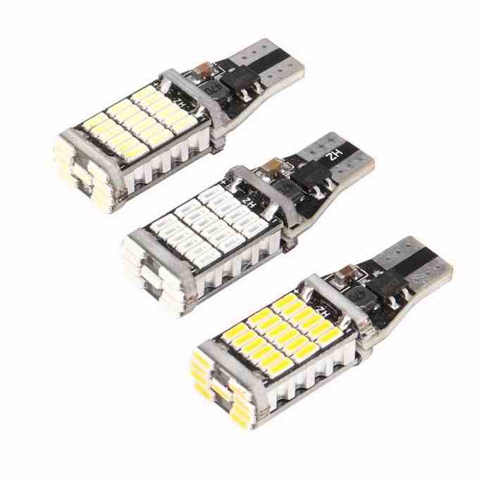 Đèn led LYMOYO T15 45SMD W16W ánh sáng nhiều màu sắc chuyên dụng cho xe hơi/xe máy