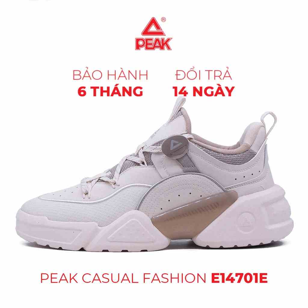 Giày sneaker thể thao nam, giày casual PEAK Casual Fashion E14701E