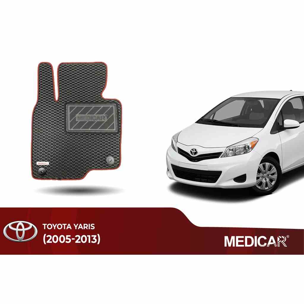 Thảm lót sàn ô tô Medicar xe Toyota Yaris (2005 - 2013) - chống nước, không mùi, ngăn bụi bẩn