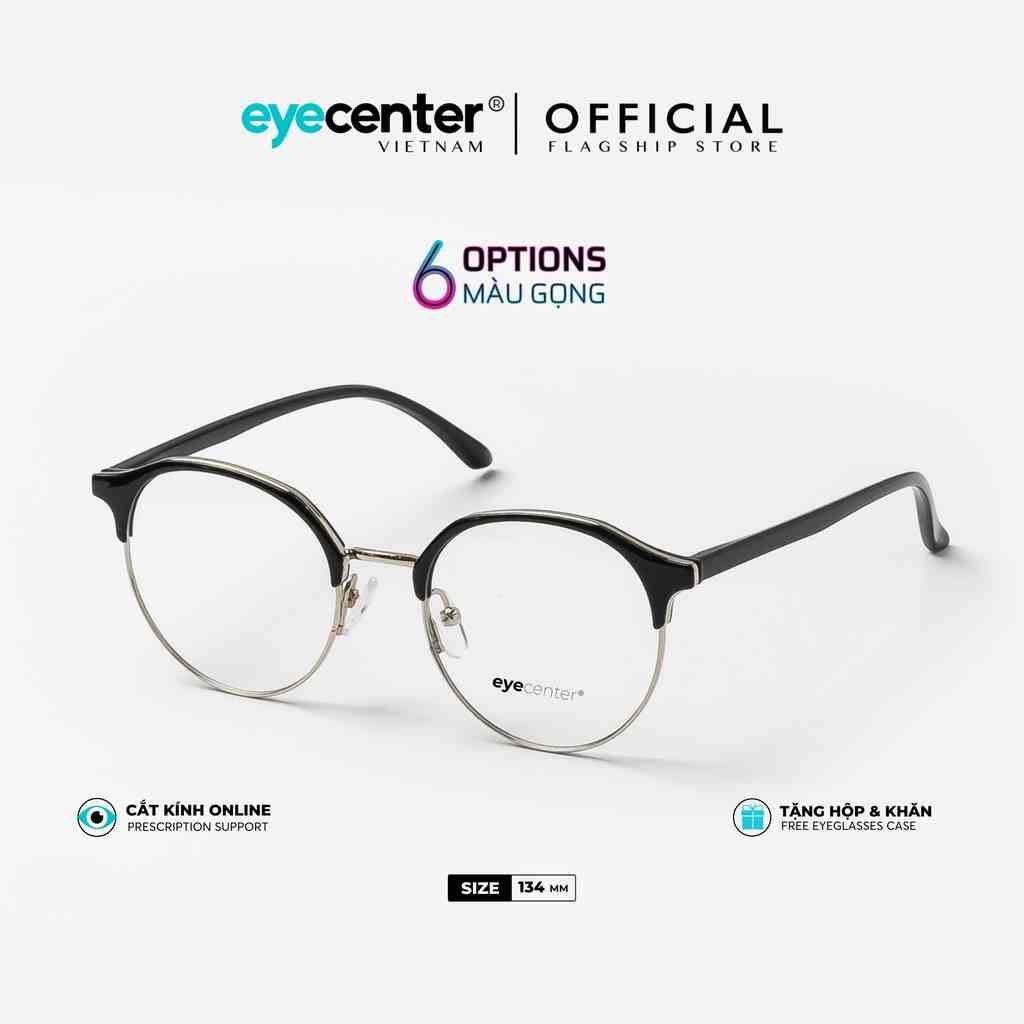 Gọng kính cận nam nữ chính hãng EYECENTER B77S nhựa phối kim loại chống gỉ nhập khẩu by Eye Center Vietnam