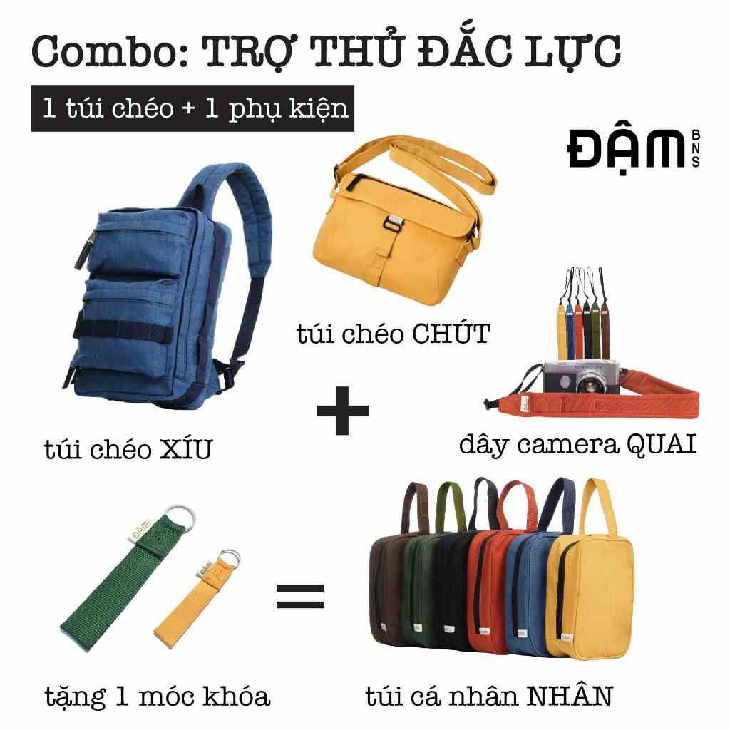 Combo Đậm BNS: Vai kề vai - Hai túi chéo bất kỳ