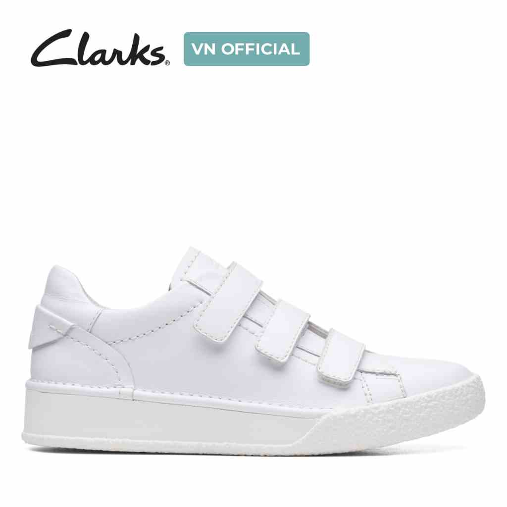 [Mã BMLTA35 giảm đến 35K đơn 99K] Giày Sneaker Da Nữ Clarks CraftCup Strap màu trắng