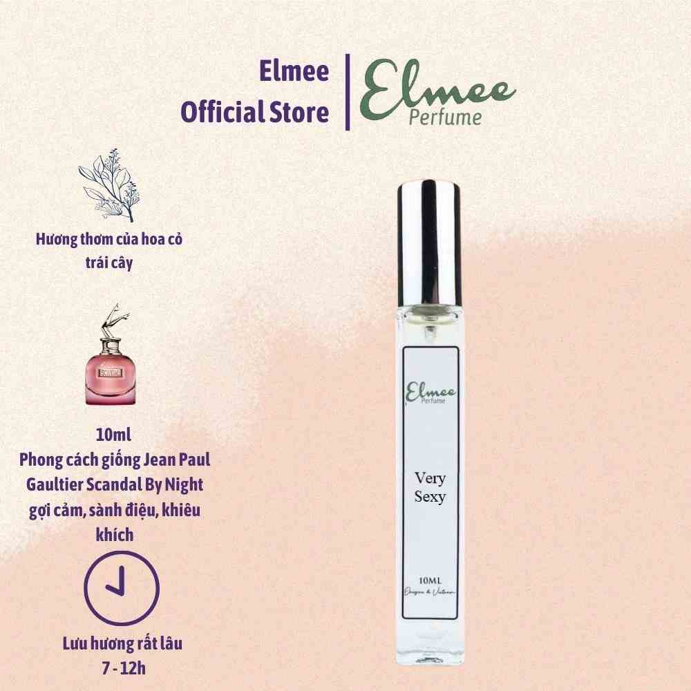 [Mã BMLTB200 giảm đến 100K đơn 499K] Nước hoa nữ Very Sexy 10ml Elmee nổi bật lôi cuốn