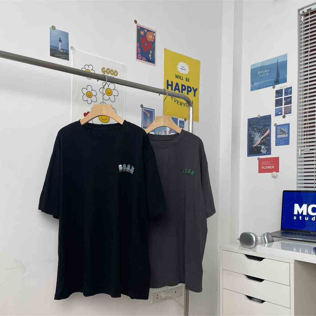 Áo phông MC21.STUDIOS oversize tay lỡ Unisex Ulzzang Streetwear Hàn Quốc tee form rộng t-shirt nam nữ pull A3622