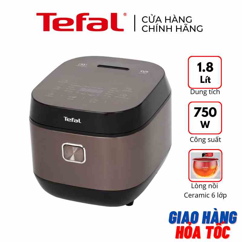 Nồi cơm điện tử 1.8 lít Tefal RK776968 750W - Hàng chính hãng