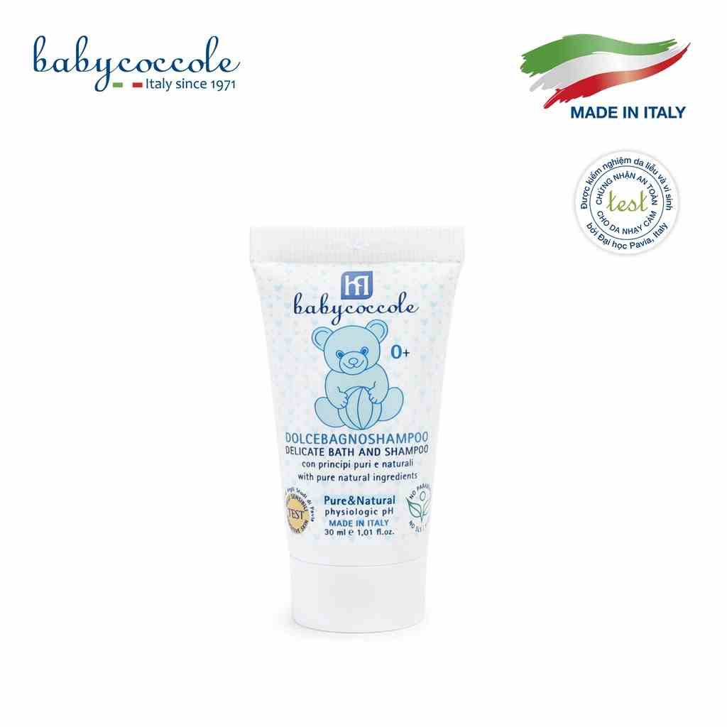 [Mã BMLTB35 giảm đến 35K đơn 99K] Sữa Tắm Gội Babycoccole Chiết Xuất Hoa Sen 30ml