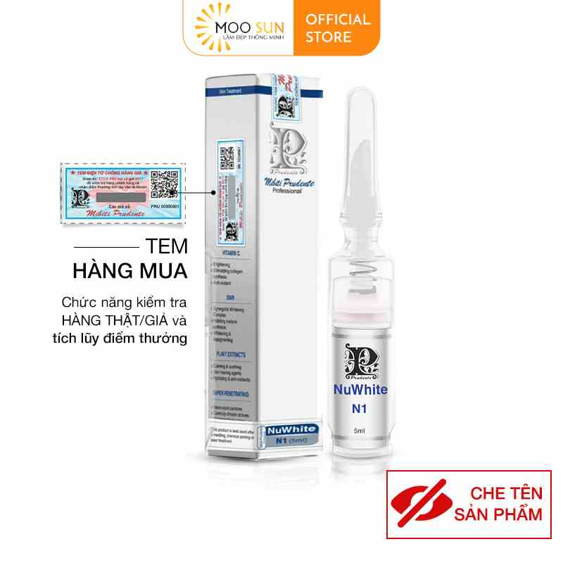 Kem Nuwhite Mibiti Prudente hồng nhũ hoa N1, hồng âm môi nuwhite V1, khử thâm nách mông bẹn H6, hồng môi nuwhite L1A 5ml