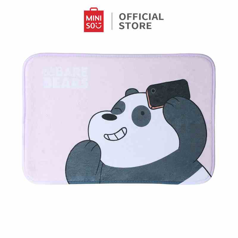 Thảm trải sàn MINISO We Bare Bear 60x40 cm Thảm trải sàn nhà tắm Chống trượt