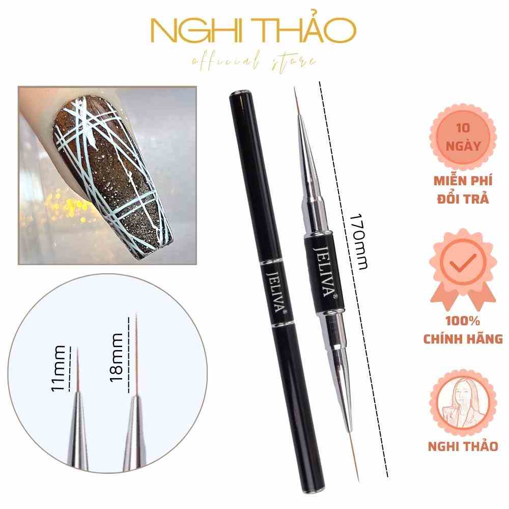 Cọ vẽ nét nail 2 đầu NGHI THẢO