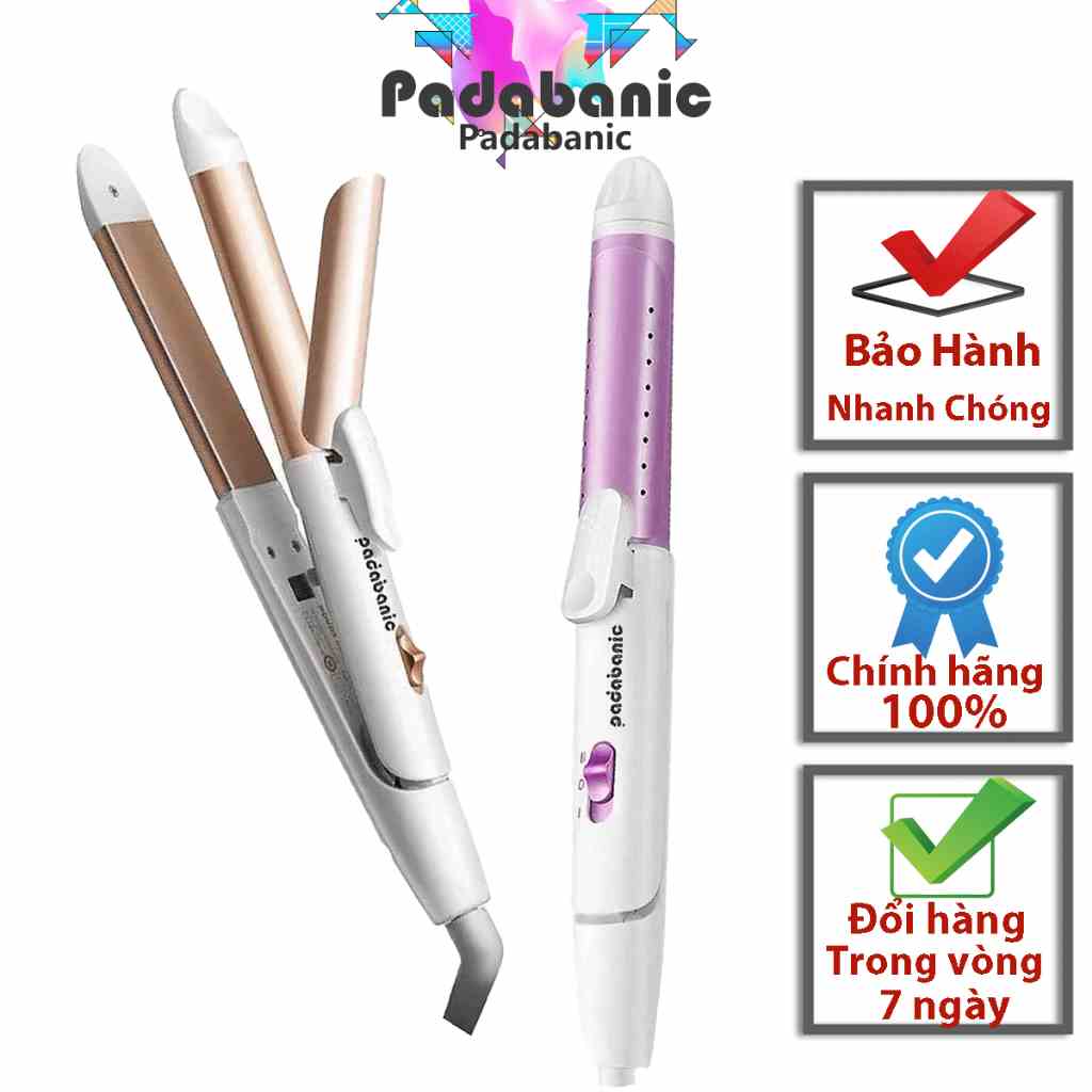 Máy Là Tóc Uốn Tóc 3IN1 Padabanic Sc288 Nóng Nhanh Tạo Kiểu Chuyên Nghiệp Tặng Kèm Phụ Kiện