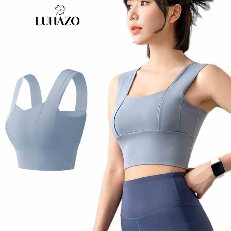 Áo Bra Nữ Tập Gym Yoga Croptop 2 Dây Bản To Nâng Có mút Ngực Thể Thao LUHAZO T3 MTKWX TK3T301