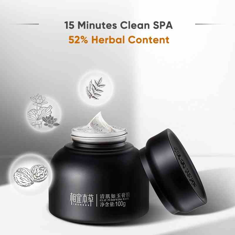 INOHERB Mặt Nạ Đất Sét Làm Sạch Sâu Cho Da  Clay Purifying Cleansing Mask 7g