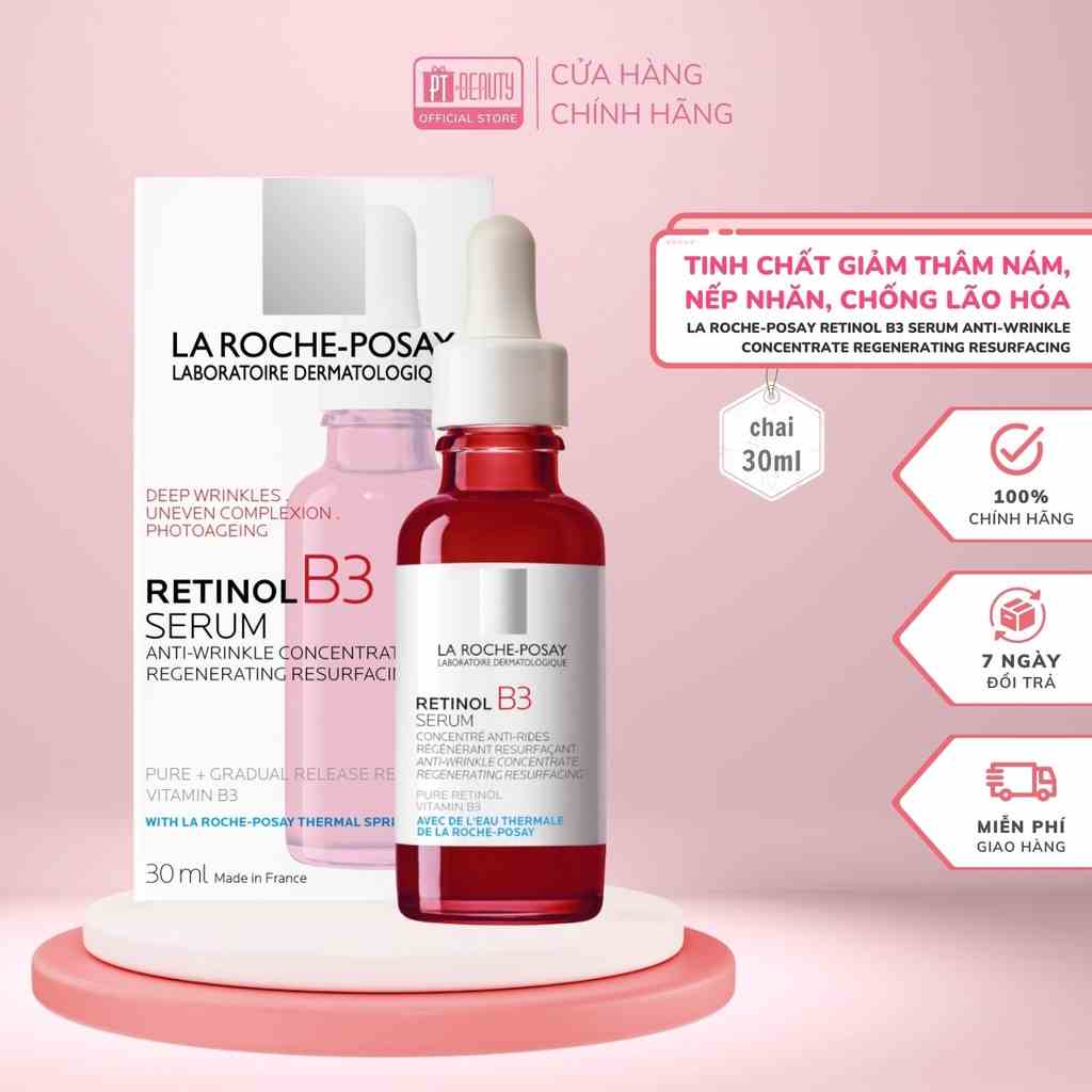 Tinh Chất Làm Mờ Vết Nhăn La Roche-Posay Retinol B3 Serum Anti-Wrinkle Concentrate Regenerating Resurfacing 30ml