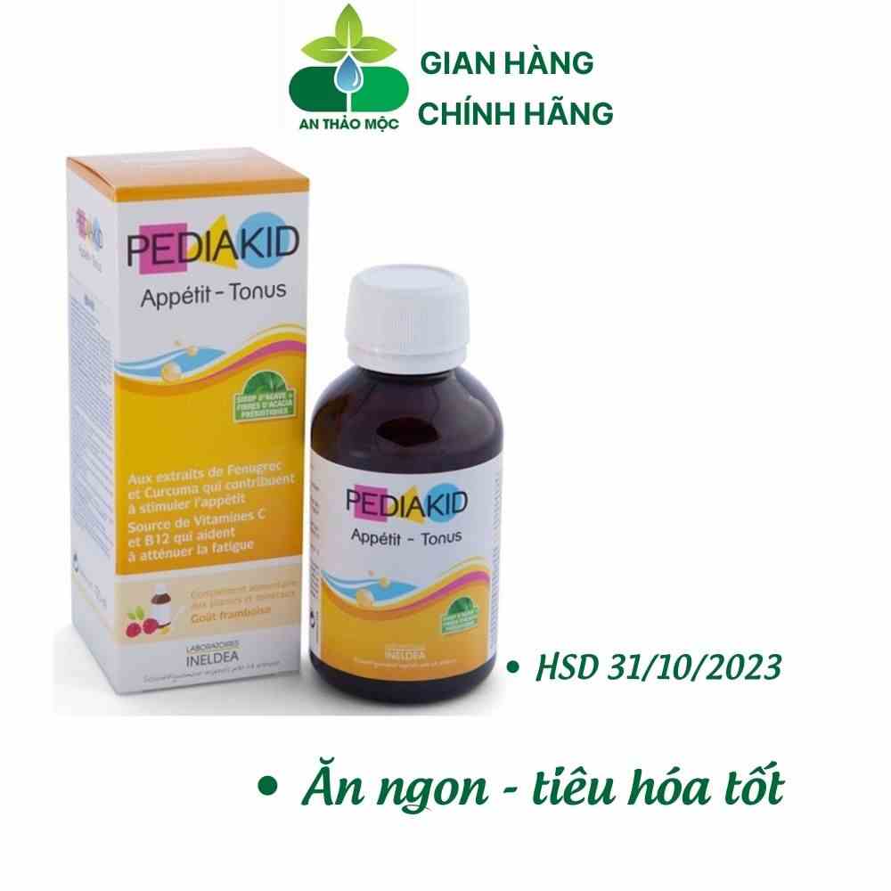 Siro Ăn Ngon PEDIAKID Appétit Tonus 125ml Kích Thích Bé Tiêu Hóa Tốt Thèm Ăn Tăng Cường Sức Khỏe