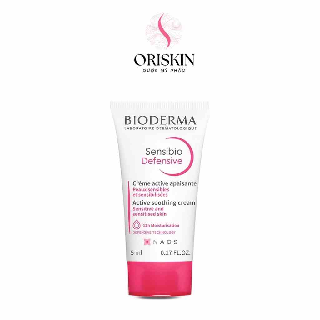 [Date 2025] Sample Bioderma Kem Dưỡng Ẩm Và Làm Dịu Da, Dành Cho Da Nhạy Cảm Sensibio Defensive 5ml