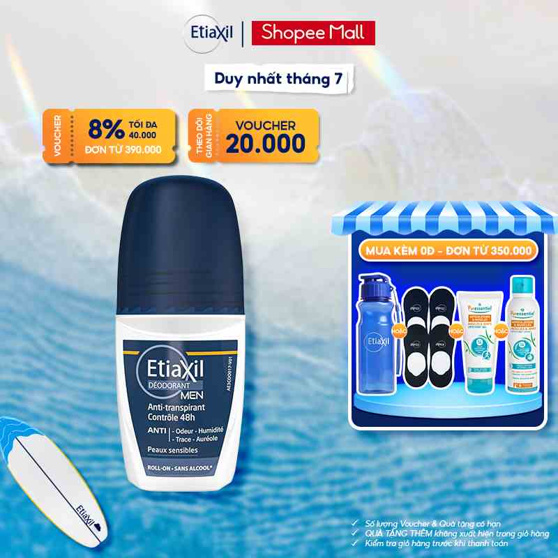 Lăn khử mùi Etiaxil men 50ml