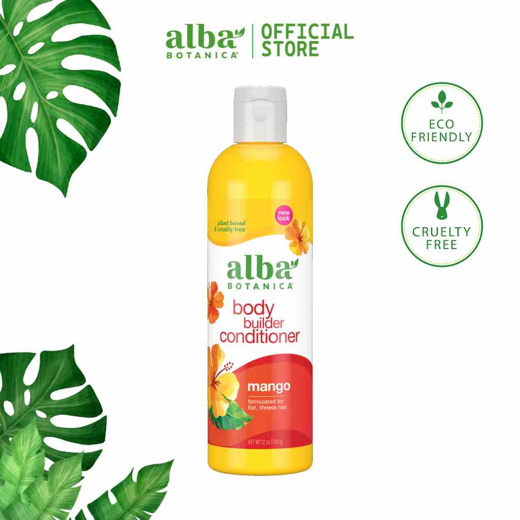 [Mã BMLTB35 giảm đến 35K đơn 99K] [DATE] Dầu xả dày thân tóc hương xoài ALBA BOTANICA BODY BUILDER SHAMPOO MANGO 340g