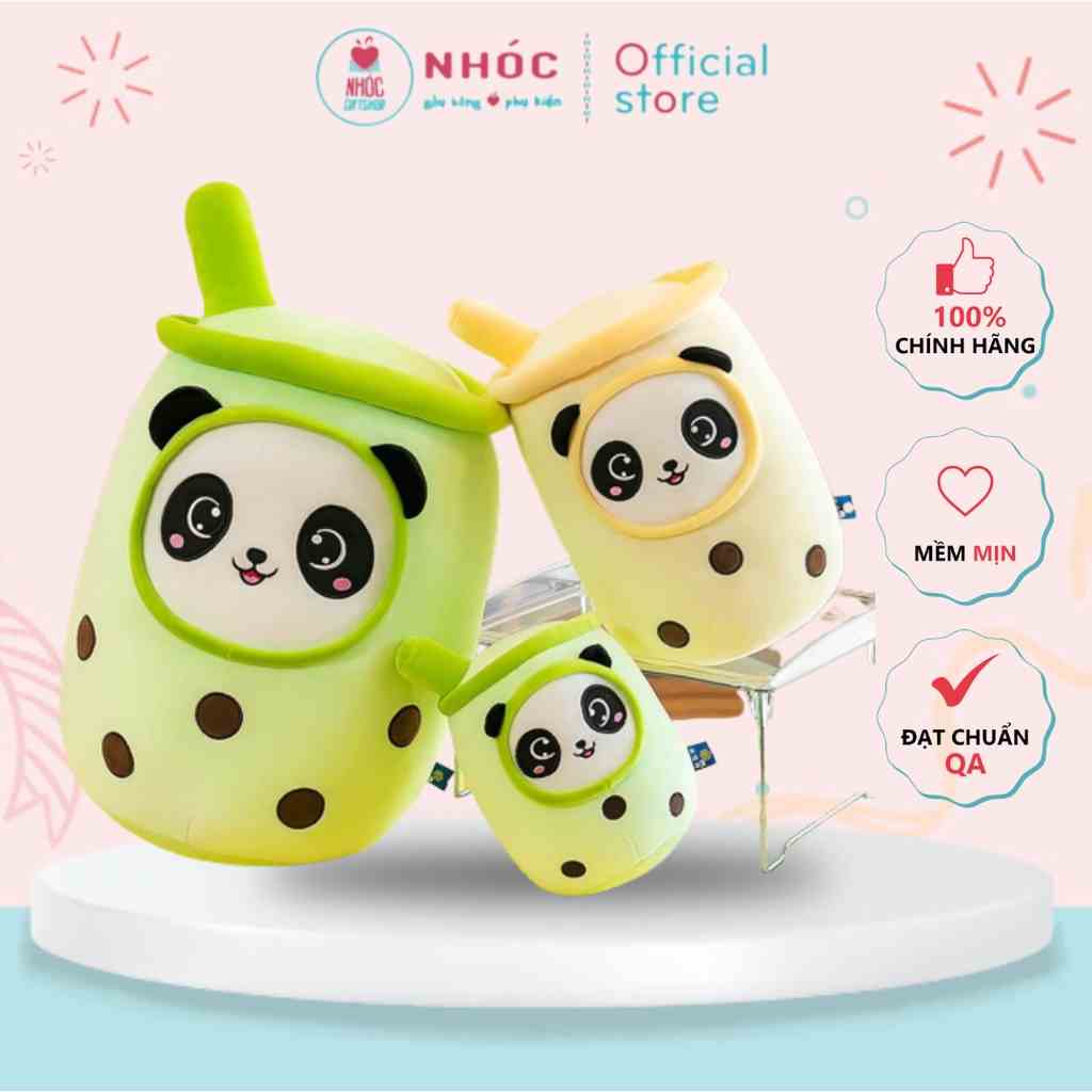 [Mã BMLTB200 giảm đến 100K đơn 499K] Ly Trà Sữa Bông Mặt Gấu Panda NHÓC