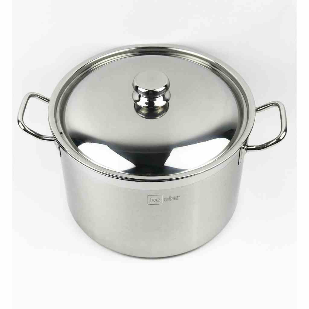 Nồi inox 3 đáy sandwich inox 430 cao cấp Fivestar Standard bếp từ nắp inox  (16cm/18cm/20cm/24cm/26cm/28cm/30cm )