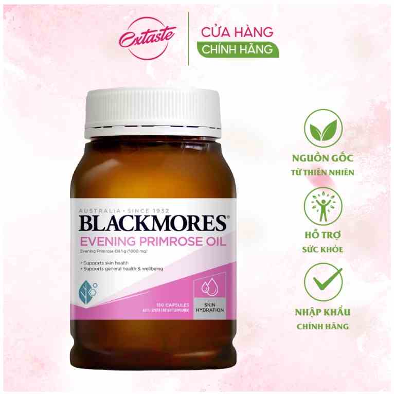 Tinh dầu hoa anh thảo blackmores evening primrose oil Úc 190 viên cải thiện nội tiết tố nữ Healthy care extaste