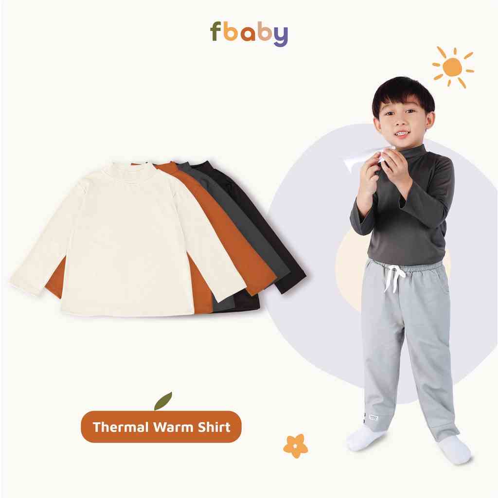 Áo giữ nhiệt bé trai cổ trụ 3 phân Fbaby - FA007