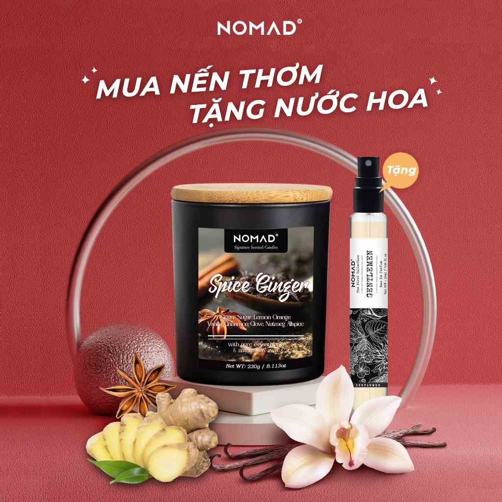 [Mã BMLTB35 giảm đến 35K đơn 99K] Nến Thơm Cao Cấp Nomad Signature Scented Candle 230g