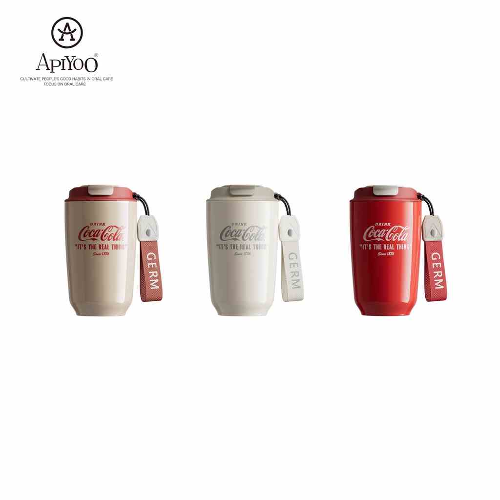 Bình Nước Giữ Nhiệt Bằng Thép Không Gỉ 316 400ML APIYOO Coca-Cola