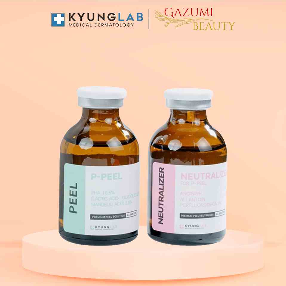 Combo Peel Da Kyunglab P-peel Và Neutralizer 30ml, Thay Da Sinh Học, Tái Sinh Làn Da Không Gây Bong Tróc - Gazumi Beauty