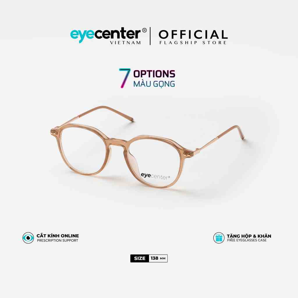 Gọng kính cận nam nữ chính hãng EYECENTER B87S lõi thép chống gãy cao cấp nhập khẩu by Eye Center Vietnam