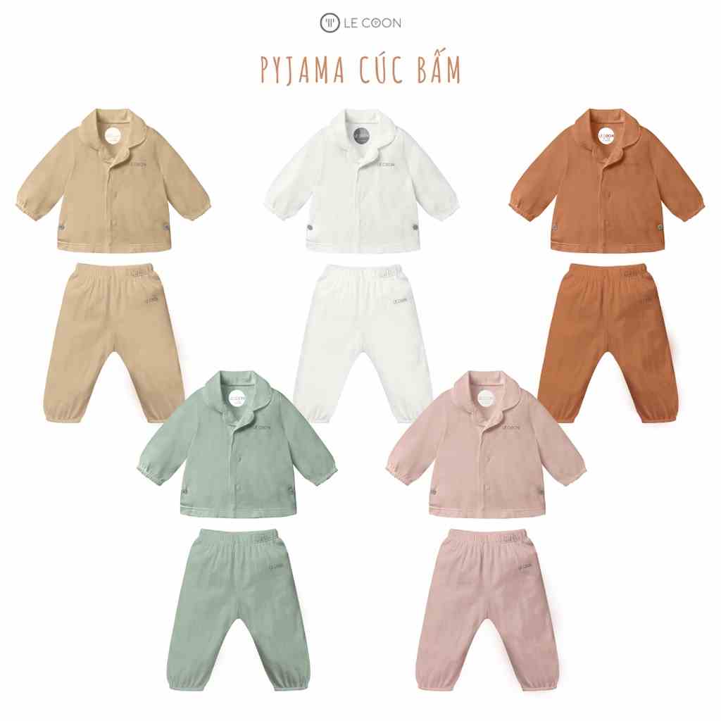 [Mã BMLT30 giảm đến 30K đơn 299K] LE COON | Pyjama Dài Tay | Vải COOL mỏng mát | 0 - 3 tuổi