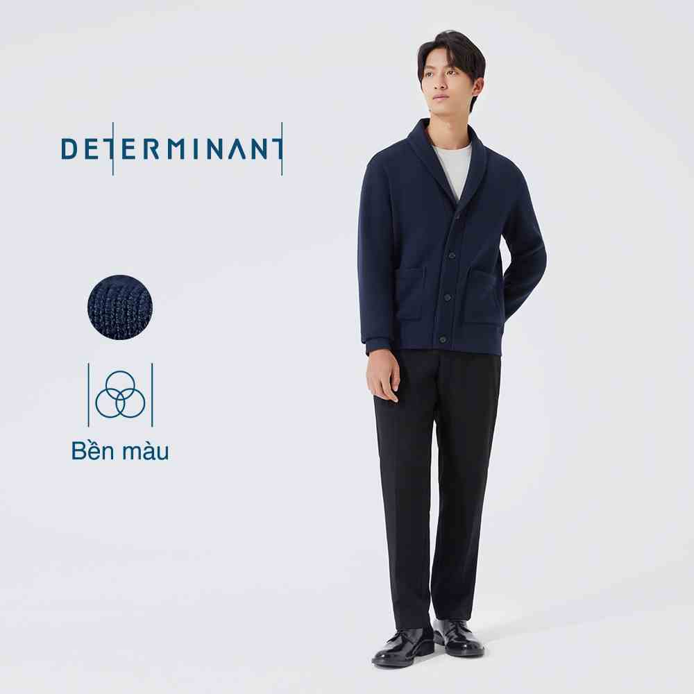 Áo khoác cardigan nam cao cấp DETERMINANT - cotton/sợi Siro wool - Xanh Navy - Navy NNY096 [DETOW04]