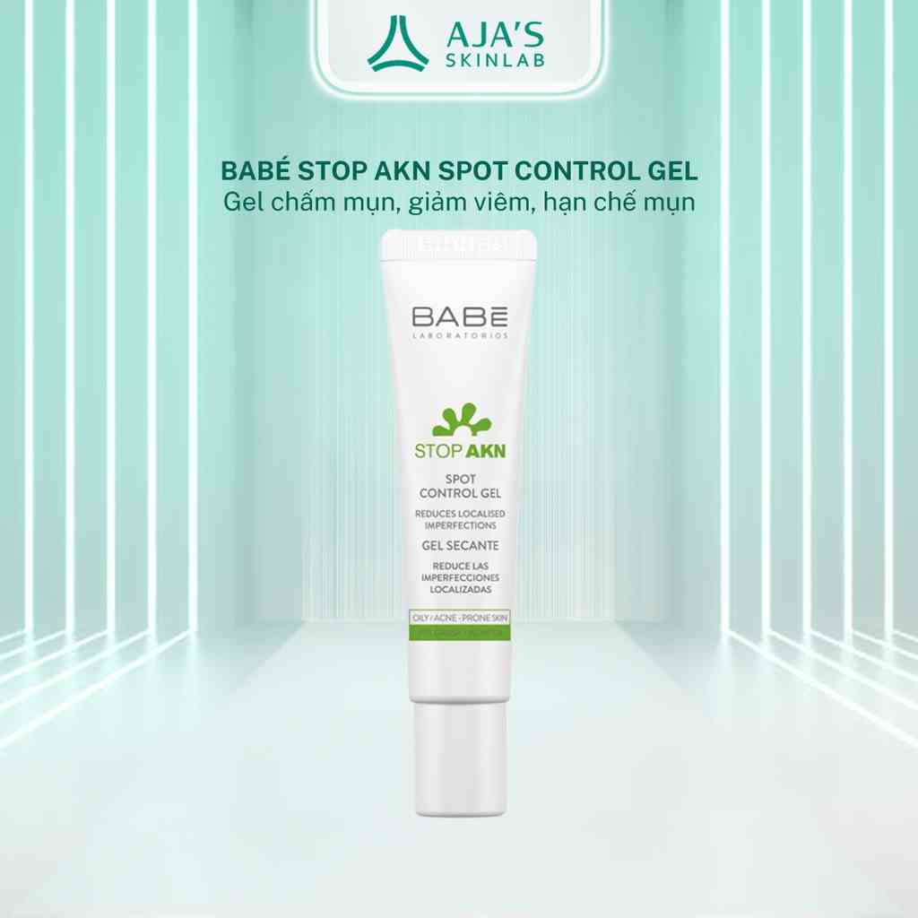 Gel chấm mụn giúp gôm cồi mụn BABÉ Stop Akn Spot Control Gel 8ml - AJAS SKINLAB