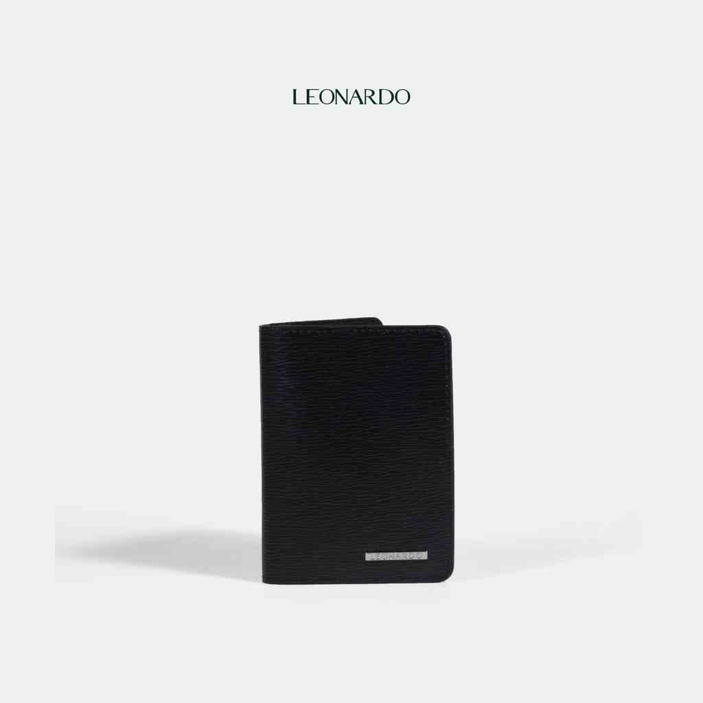 Ví Da Nam Đựng Thẻ Dáng Đứng Leonardo - Card Zane Wallet - Da Bò Cao Cấp Bền Bỉ