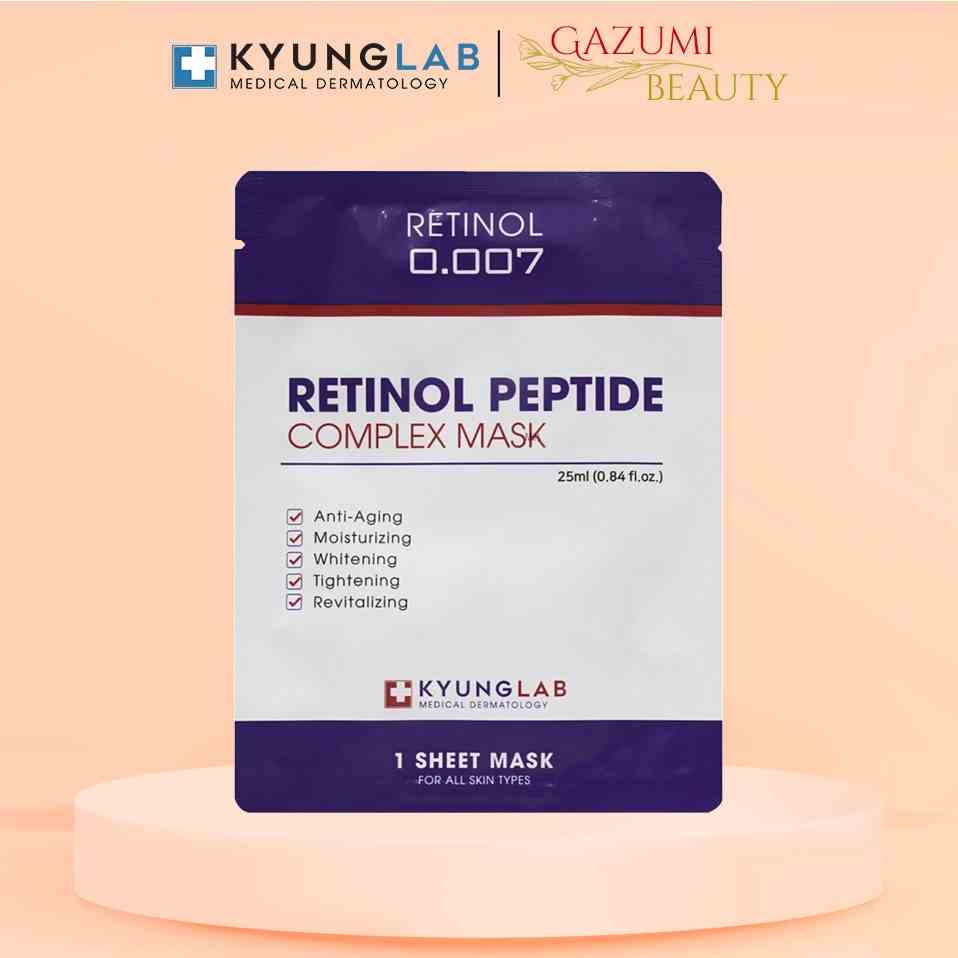 Mặt Nạ Retinol Kyung Lab Phục Hồi, Dưỡng Sáng, Se Khít Lỗ Chân Lông, Trẻ Hóa Da, Retinol Peptide Complex - Gazumi Beauty