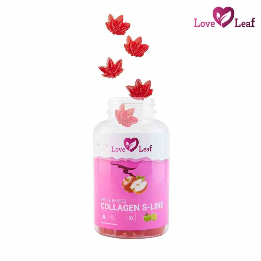 [Mã BMLTA35 giảm đến 35K đơn 99K] Kẹo Dẻo Collagen S-Line Love Leaf Hỗ Trợ Làm Đẹp Da, Dáng Xinh 120gr