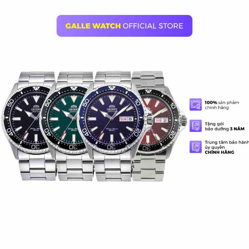 Đồng hồ nam Orient Watch Sport Mako RA-AA000 máy cơ automatic mặt kính sapphire chống xước dây thép thể thao bơi lặn