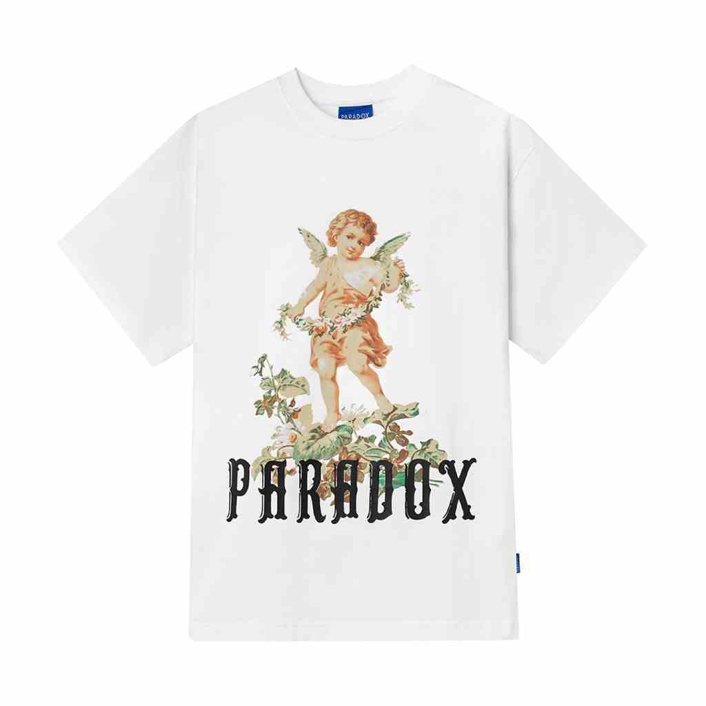 Áo thun form rộng Paradox tay lỡ - Unisex - In hình - PRINCE OF OSTARA - Trắng